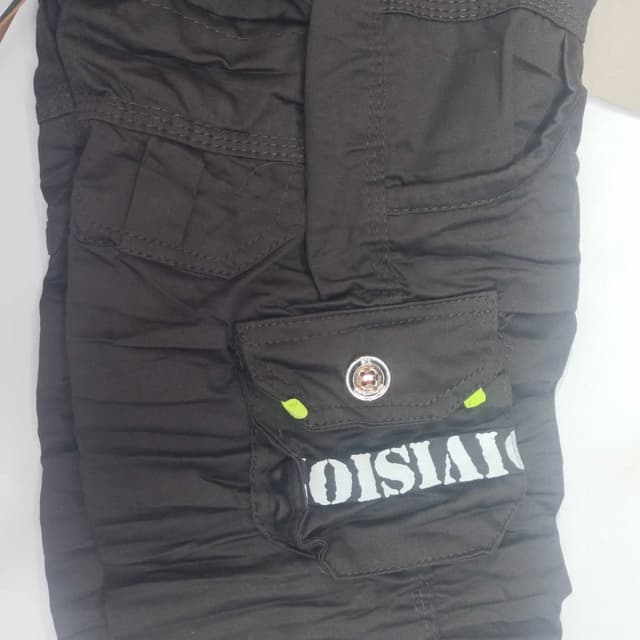 Dark Brown, White, Green Cargo Pants