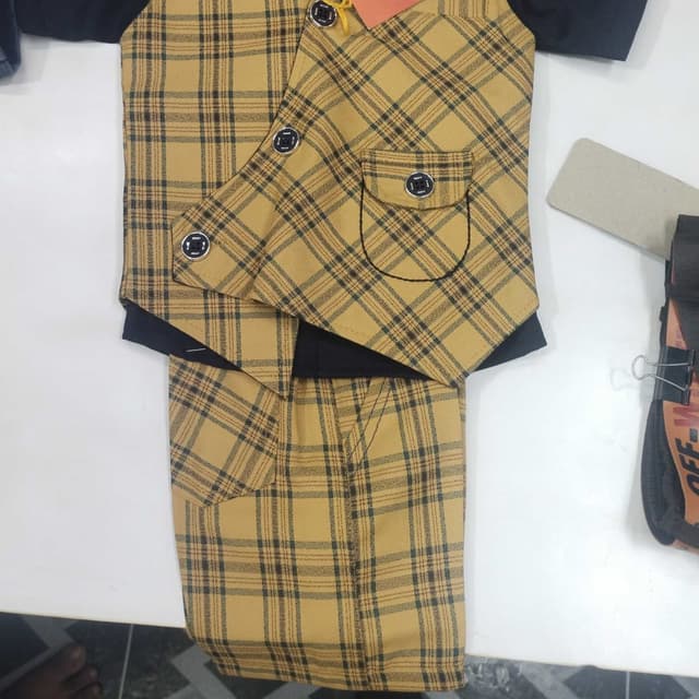 Mustard Yellow, Black Outfit