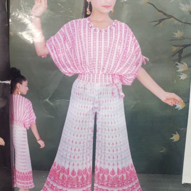 Pink and White Jumpsuit