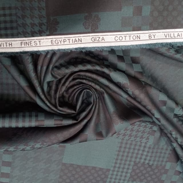 Shades of Green and Brown Fabric