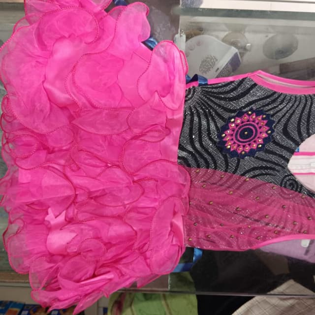 Pink, Black, Silver Dress