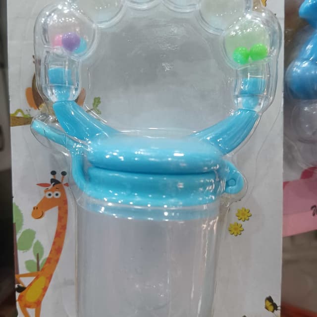 Blue, Transparent, Various Colors (Green, Pink) Baby Food Feeder
