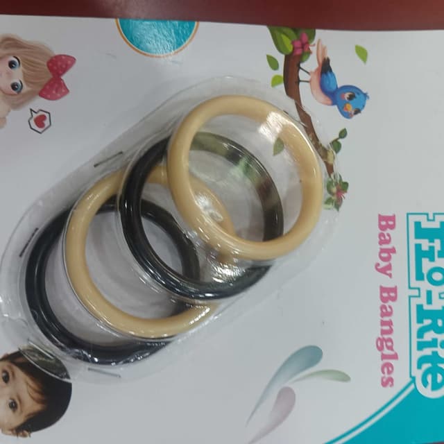 Black and Beige Baby Bangles