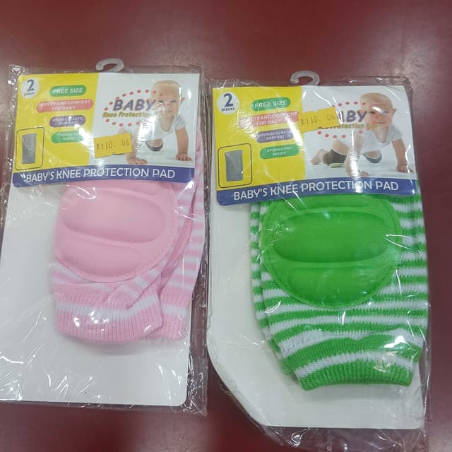 Pink and White, Green and White Knee Protection Pads