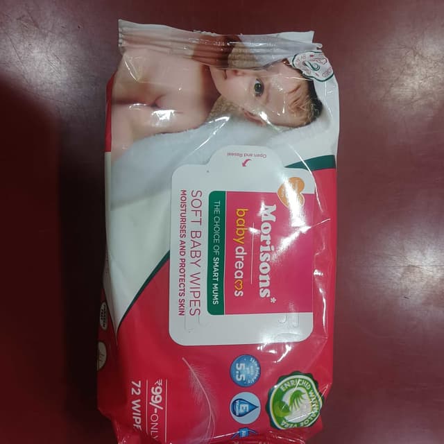 Red, White, Green Baby Wipes