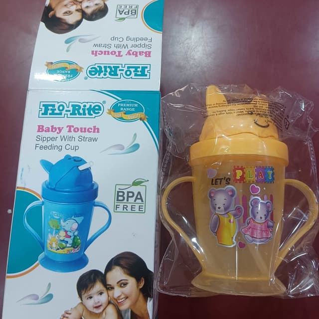 Yellow, Blue, Multicolor Baby Sippy Cup