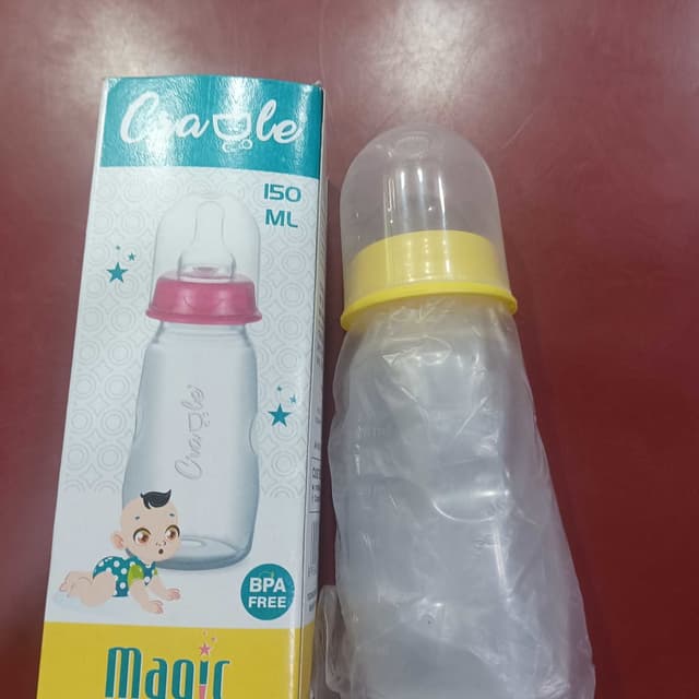 Pink, Yellow, Transparent, White, Blue Baby Bottle
