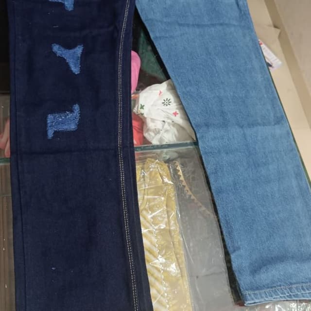 Dark Blue and Light Blue Jeans
