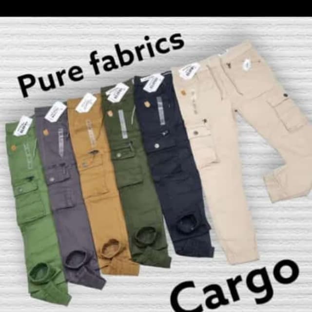 Various shades including green, grey, tan, olive, navy, and beige Cargo Pants