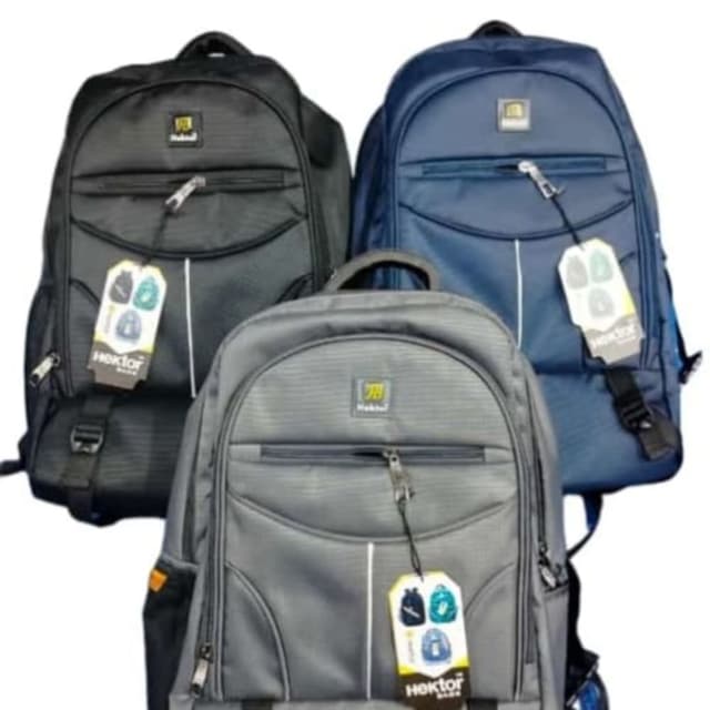 Black, Blue, Gray Backpack