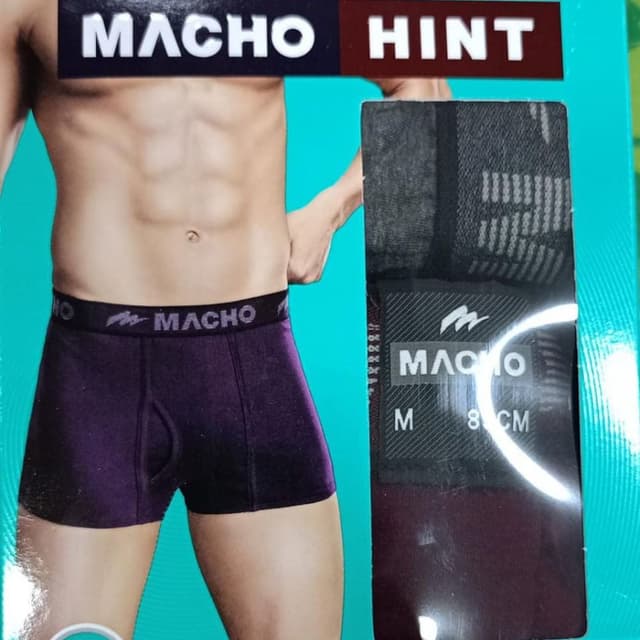 Dark Purple, Black Boxer Briefs