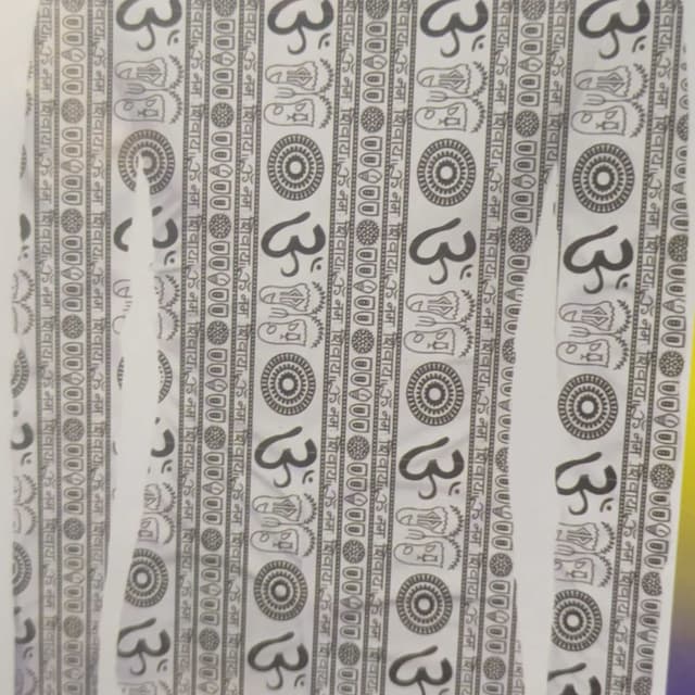 White and Black Fabric Roll / Print