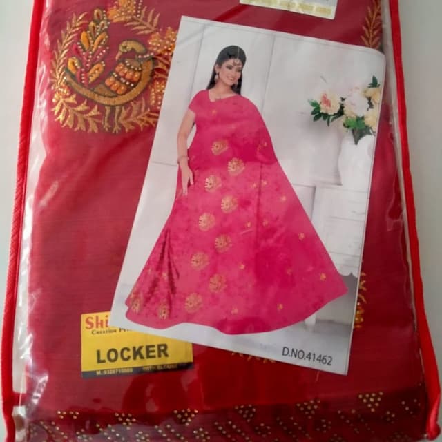 Red and Gold Saree