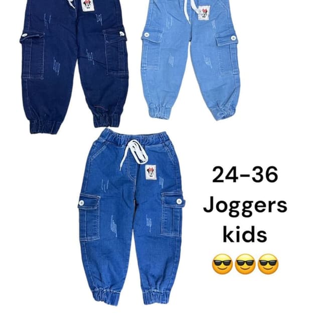 Various shades of blue Jogger Pants