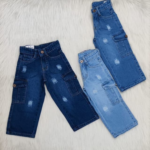 Various shades of blue Jeans