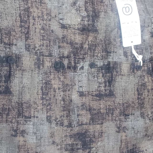 Brown, Gray, Black Shirt
