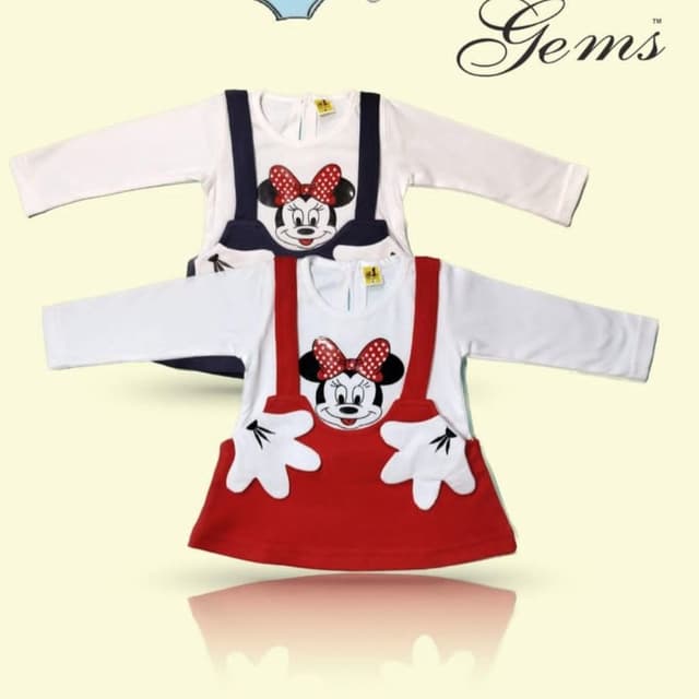 White, Red, Black, and Navy Blue Dress