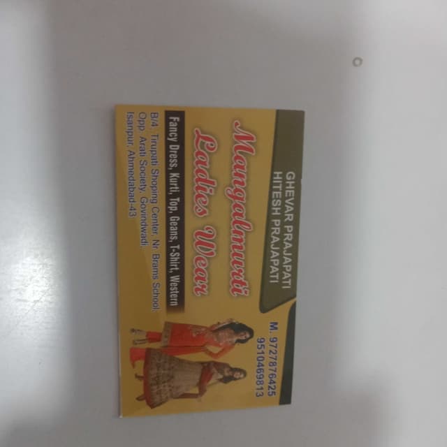 Mangal murti ladies wear