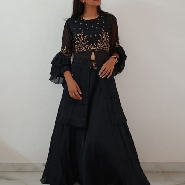 Black with Gold accents Dress