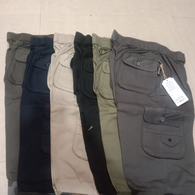 Olive green, navy blue, black, beige, gray Cargo Shorts