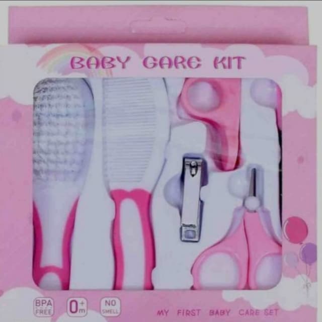 Pink and White Baby Care Kit