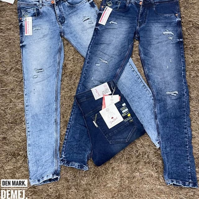 Various shades of blue Jeans