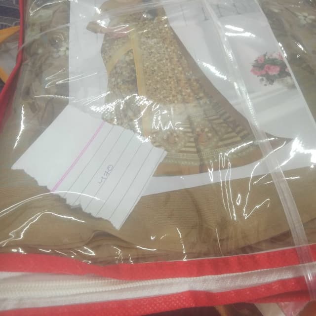 Earthy tones, beige, brown and gold Saree