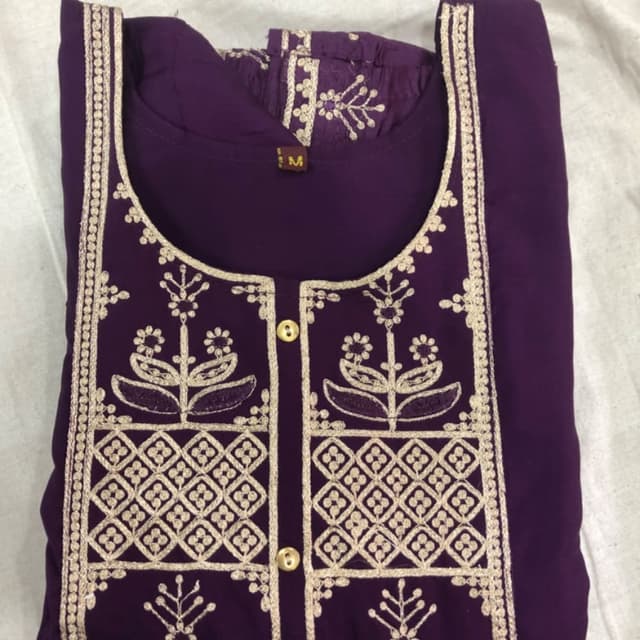 Purple and Beige Kurti