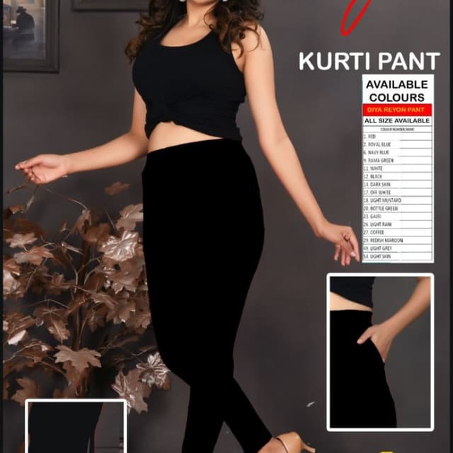 Black Kurti Pant