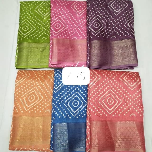 Soft dola silk printed Saree