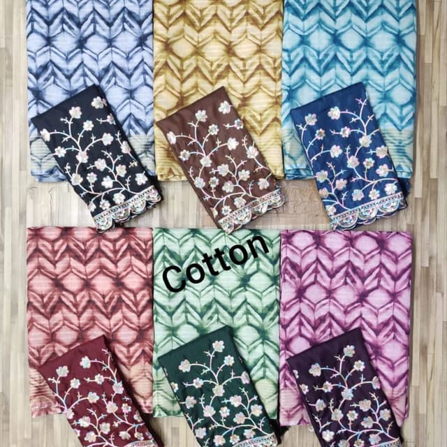 Cotton Saree with heavy work blouse 