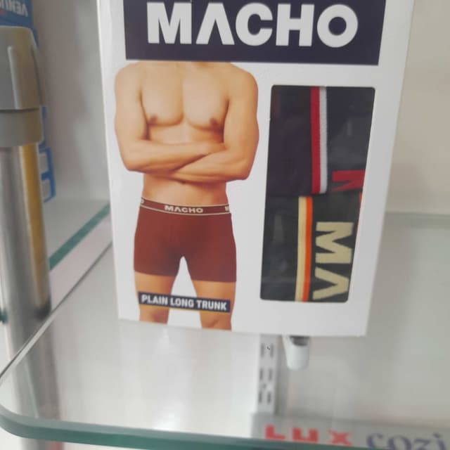 Maroon, Black, White, Orange Boxer Brief