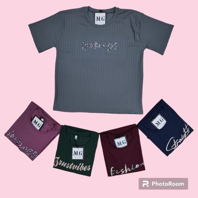 Various - Including shades of gray, purple, green, burgundy, and navy. T-shirt