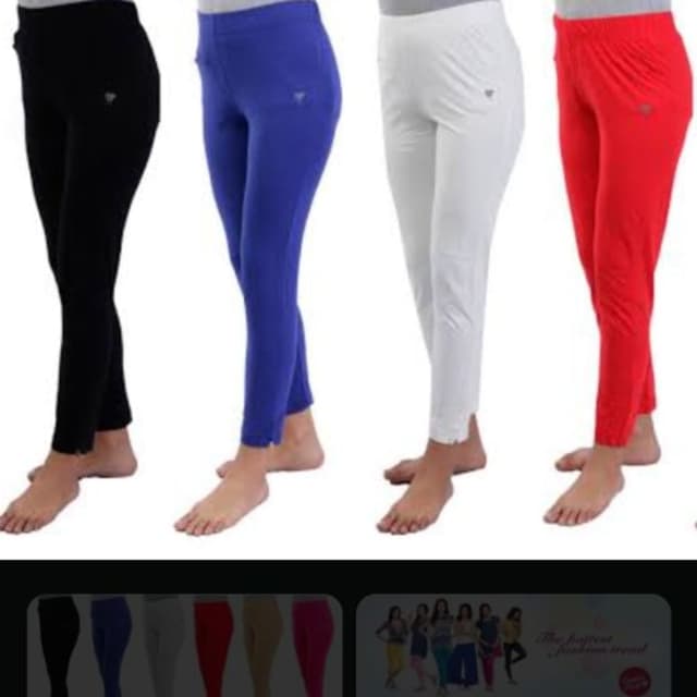 Black, Blue, White, Red Leggings