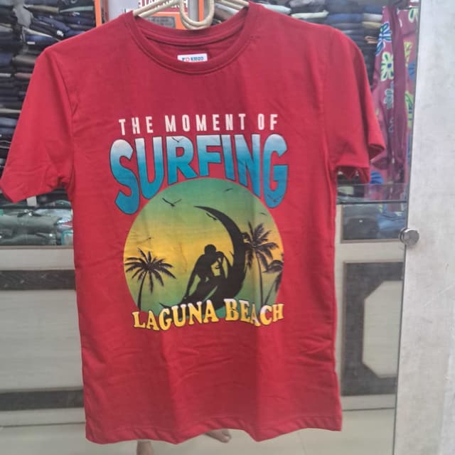 Red, Blue, Green, Yellow, Black T-shirt