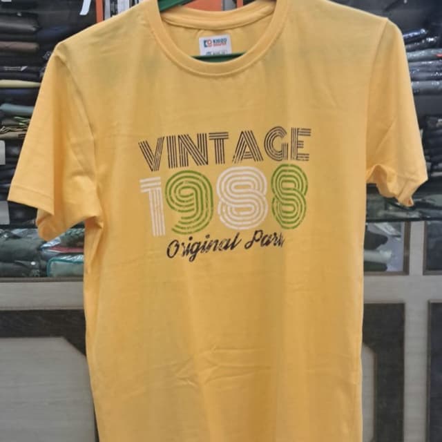 Yellow with Black, Green, and White T-shirt