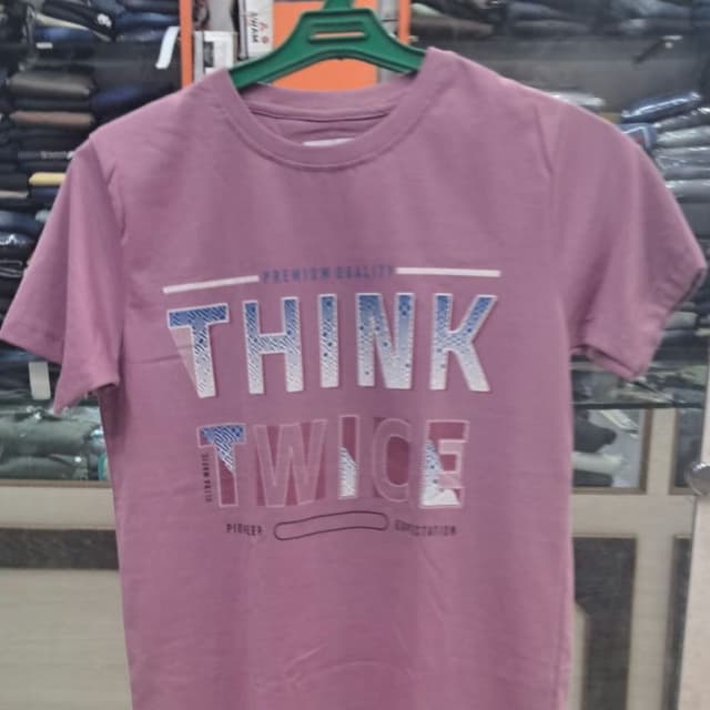 Mauve, White, and Blue T-Shirt