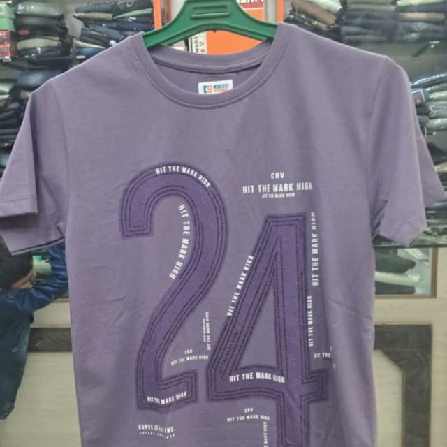 Purple and White T-shirt
