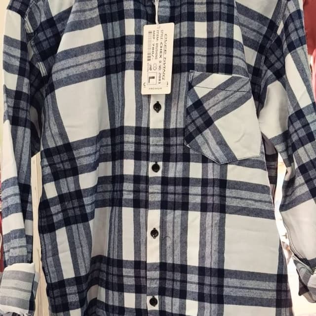 Blue and White Shirt