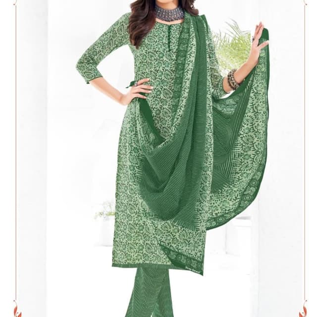 Shades of Green Salwar Suit