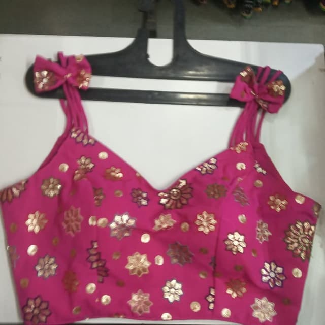 Pink and Gold Blouse