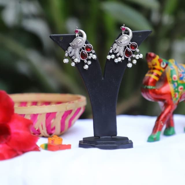 Earrings monalisha stone handmade 