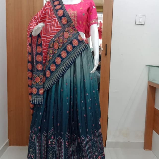 Pink, Teal, Navy, Red, Orange Lehenga Choli