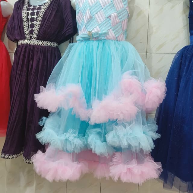 Blue and Pink Dress