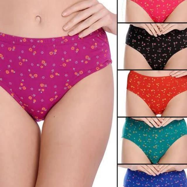 Cotton Ladies Panty Dark mix print 