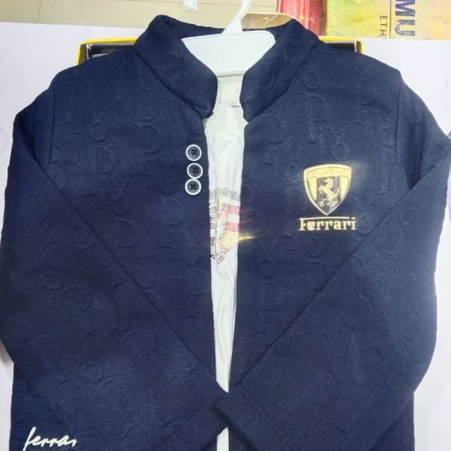Navy blue and White Jacket