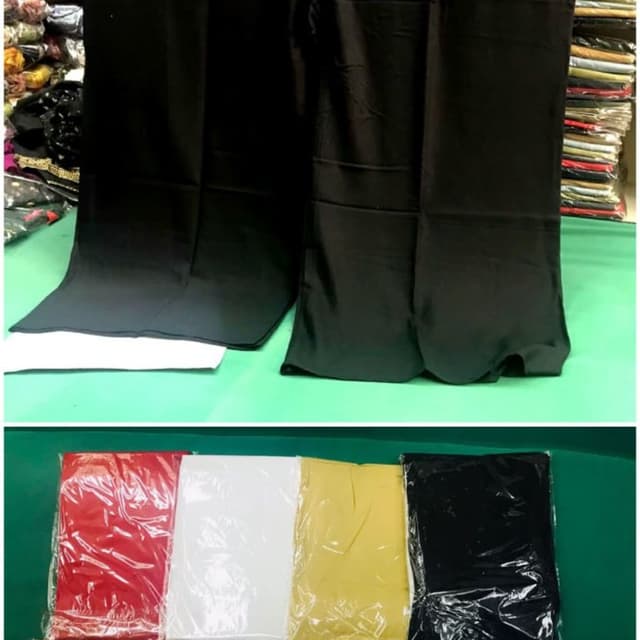 Black, Red, White, Yellow Pants