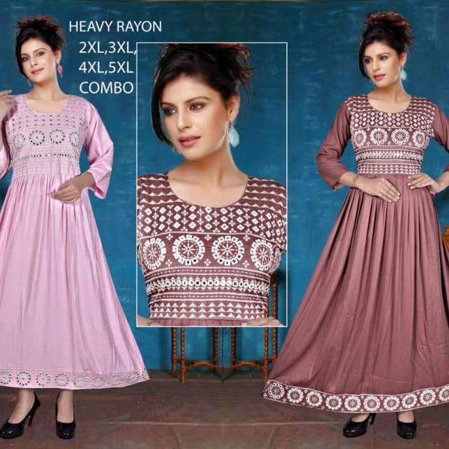 Pink, Brown, White Dress