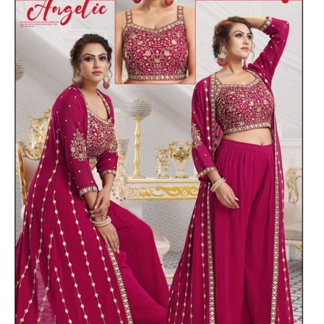 Sharara with designer koti