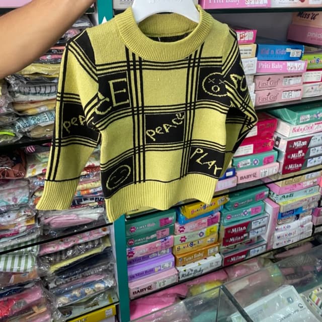 Yellow and Black Sweater